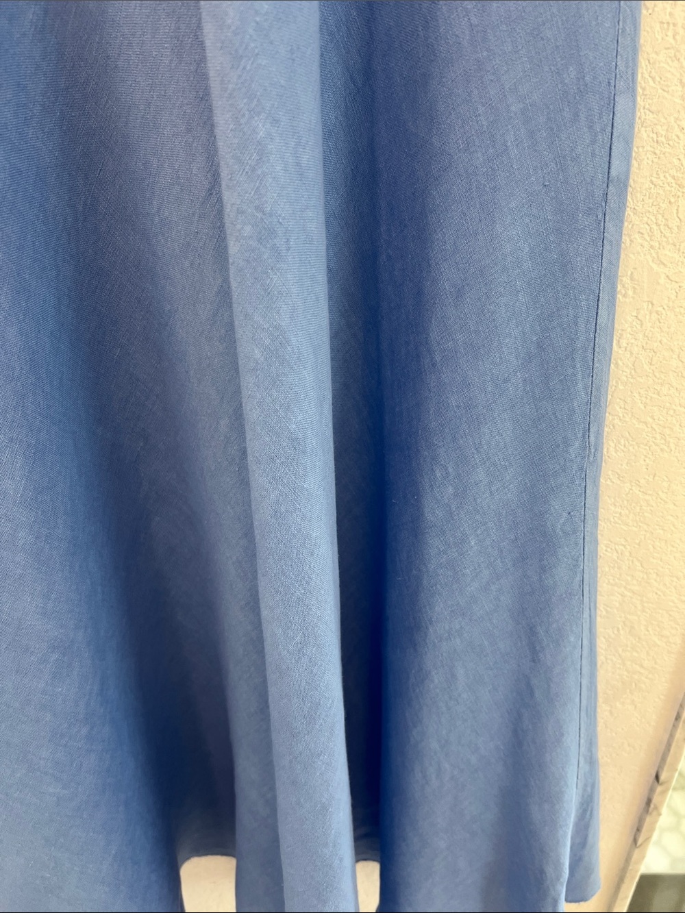 Milio Milano Blue Slip Maxi Dress with Spaghetti Straps - Picture 3 of 6